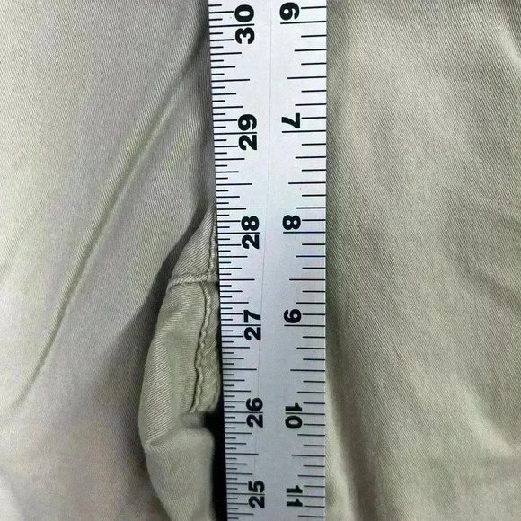 Maurices Wide leg Pants Womens 7/8 Reg stretch comfy casual Tan 0542 - Picture 4 of 8